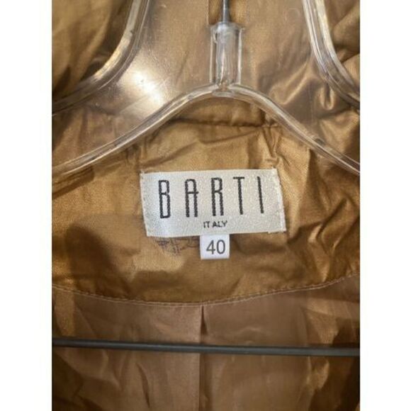 Barti Italy Bronze Quilted Vest W/ Rhinestones Size 40 US SIze M - Picture 4 of 12
